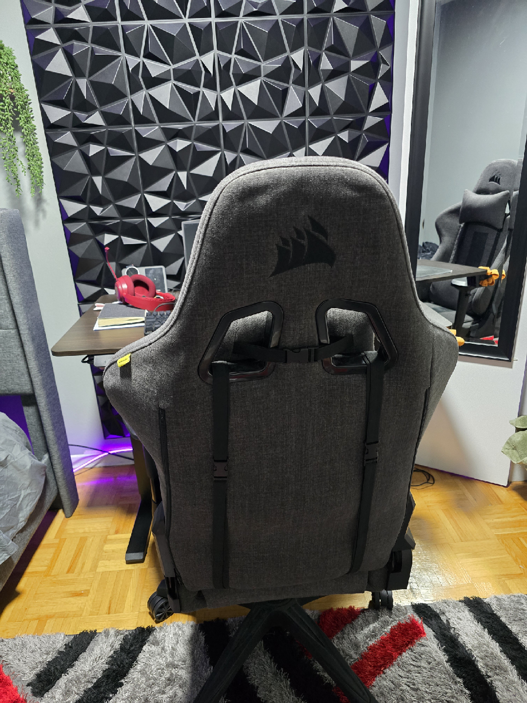 Corsair TC 100 Gaming Chair - Grey Fabric - photo 3