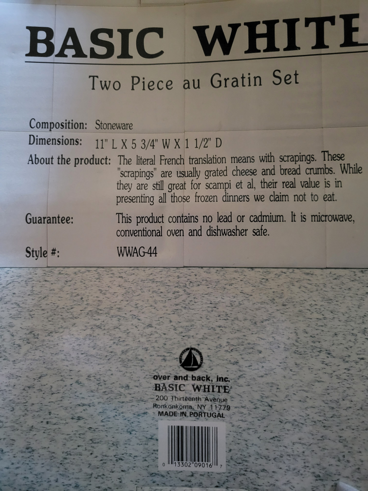 Basic White Two Piece au Gratin Set - photo 2