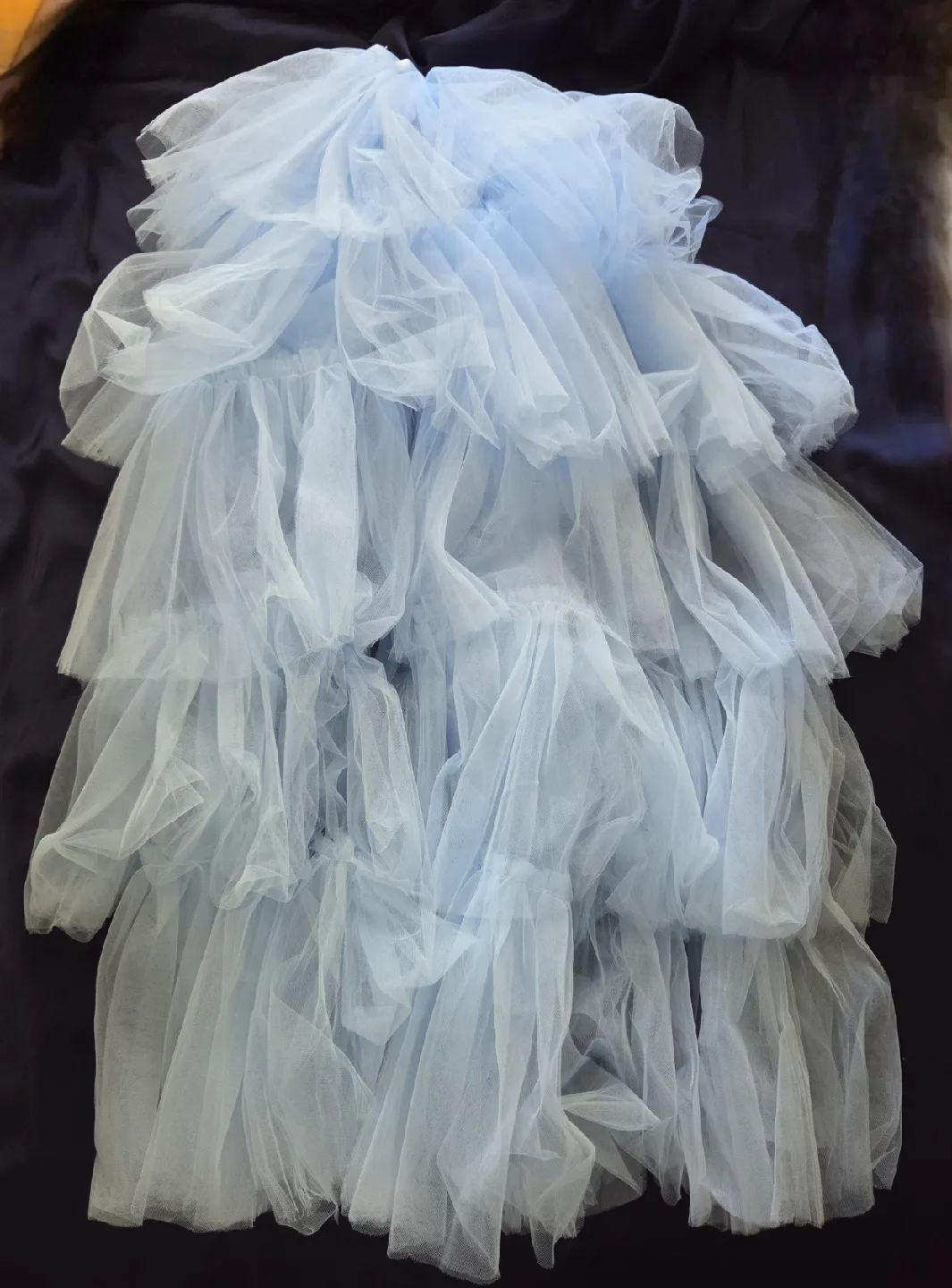 Blue Tulle Dress with Ribbon image indicator(3)