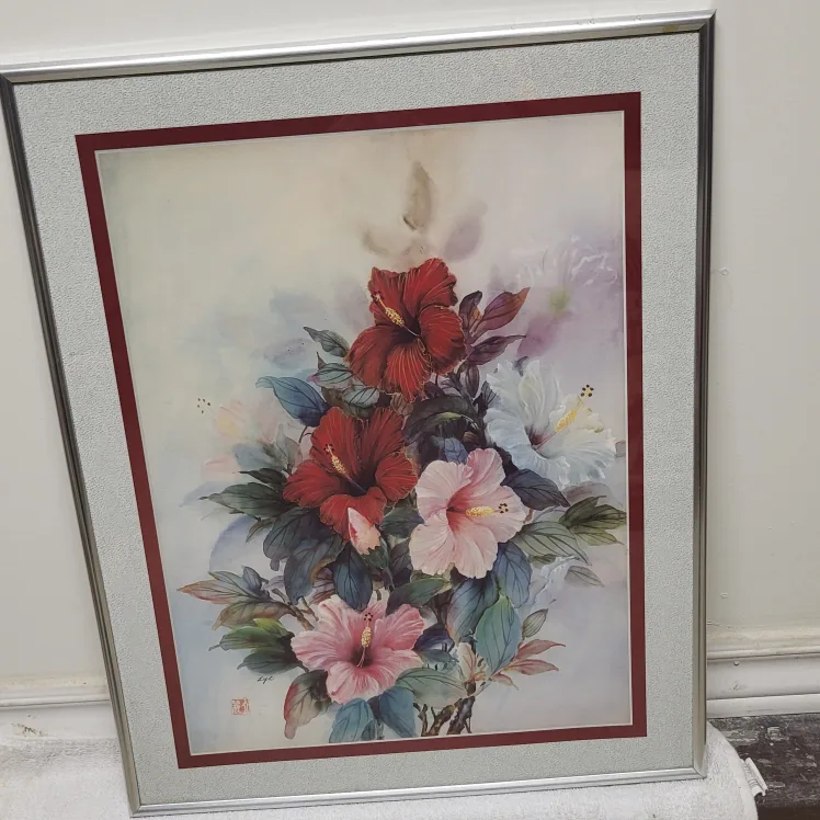 Framed Floral Watercolour Painting thumbnail