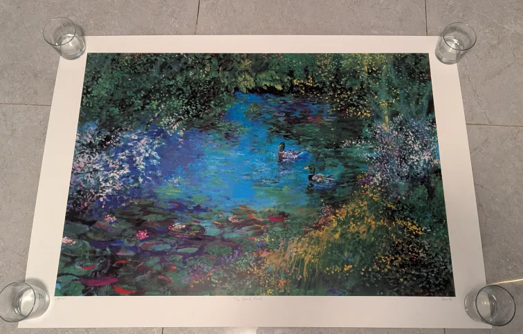 Claude Monet Print - The Duck Pond thumbnail