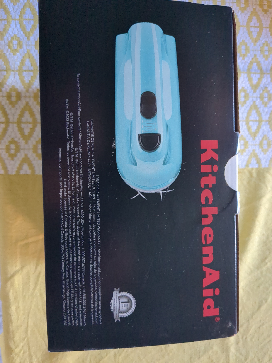 BNIB KitchenAid 5-Speed Baking Hand Mixer - Aqua Sky - photo 2