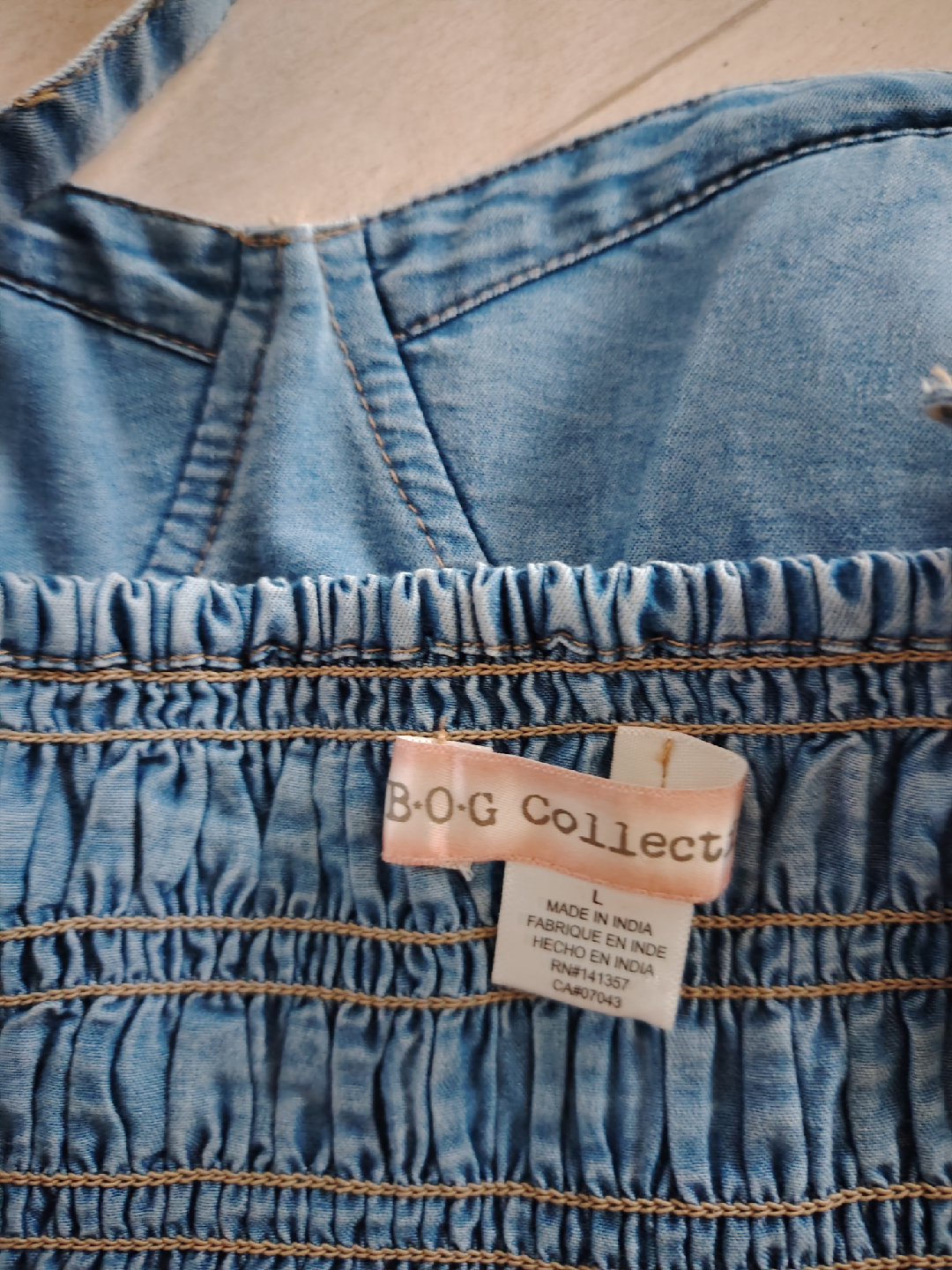 B.O.G Collect Denim Bustier - Size L - photo 3