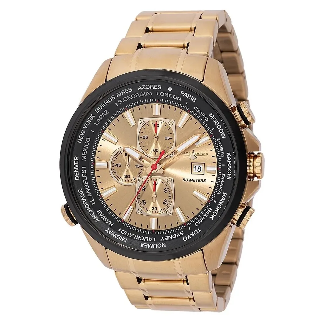 Chase Durer Watch - Gold Tone, Brand New in Box! thumbnail