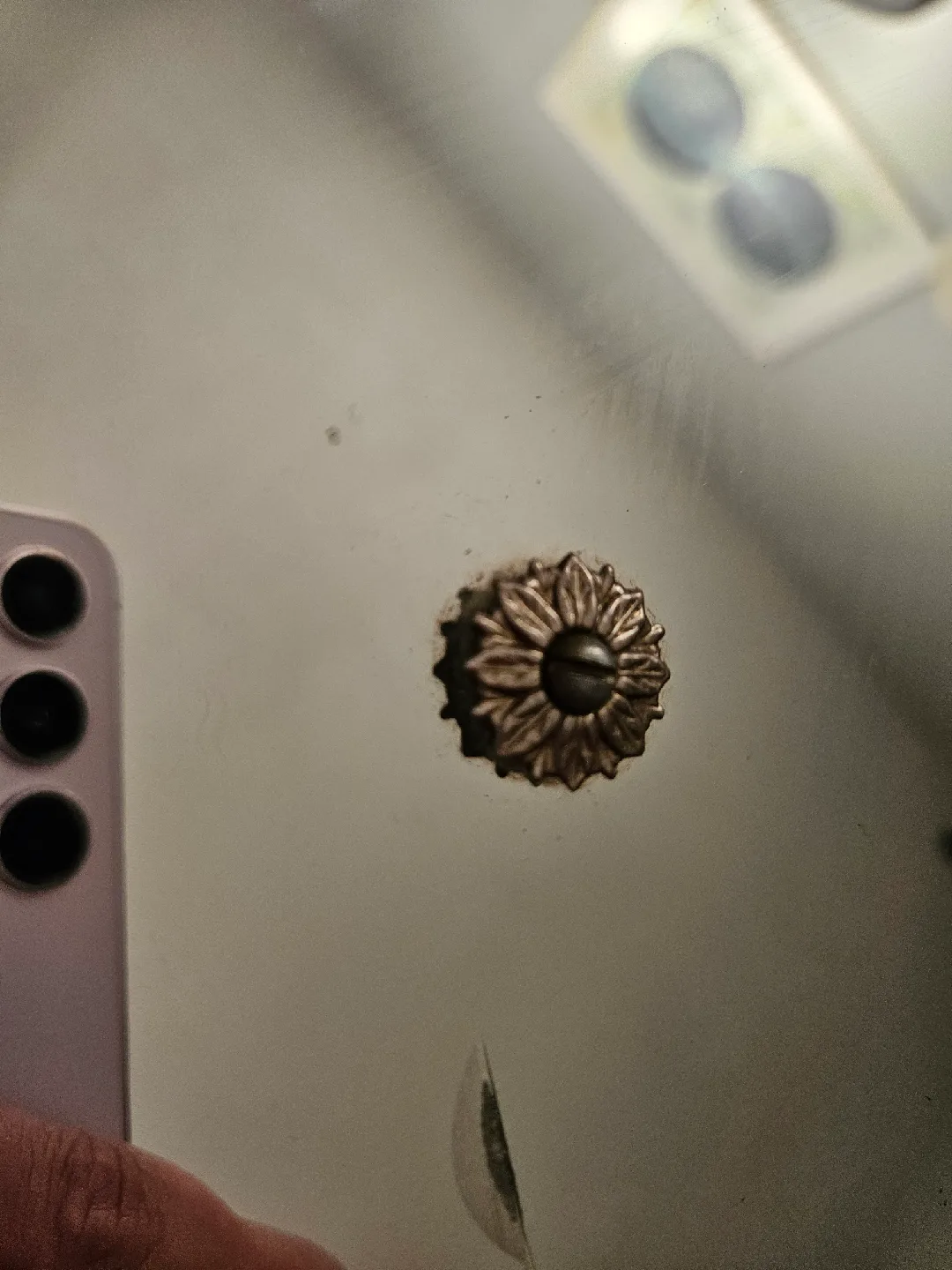 Vintage Etched Round Beveled Mirror image indicator(3)