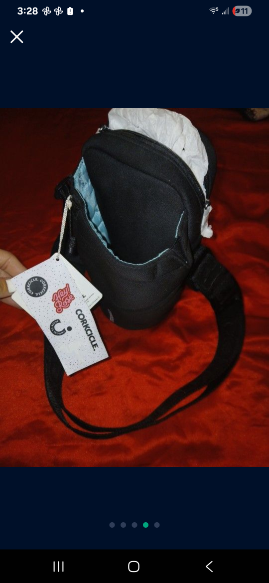 Corkcicle Black Crossbody Bag