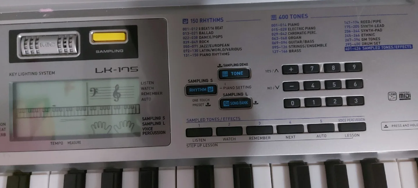 Casio LK-105 Keyboard with Stand and Bench image indicator(2)