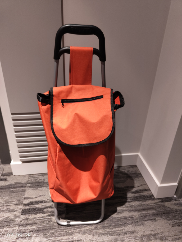 Orange Shopping Trolley Cart