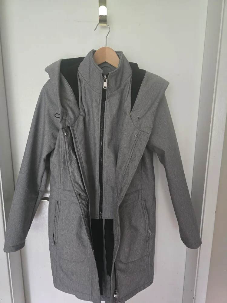 Reitmans Grey Coat - Size S thumbnail