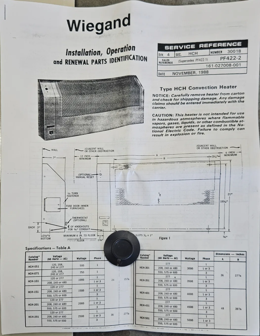 Wiegand HCH Convection Heater image indicator(2)