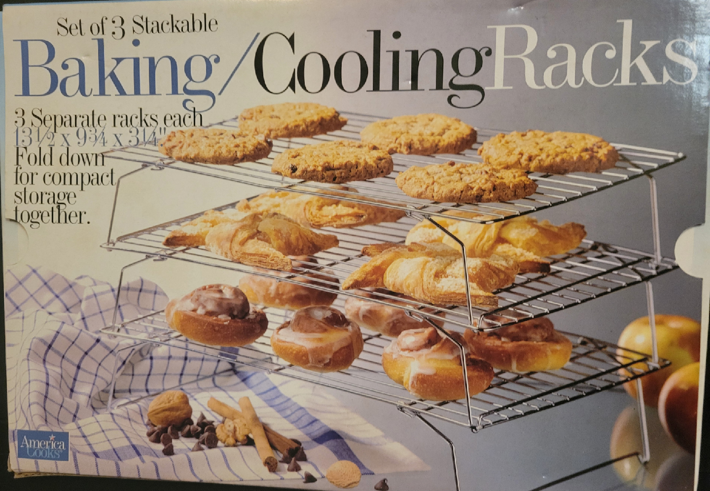 Set of 3 Stackable Baking/Cooling Racks