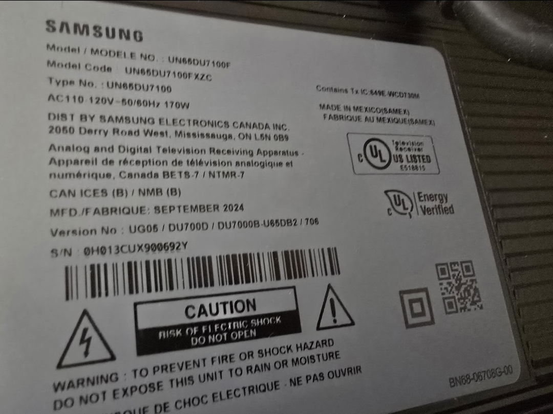 Samsung 65" DU7100 4K TV + HW-B750D 5.1ch Soundbar - photo 3
