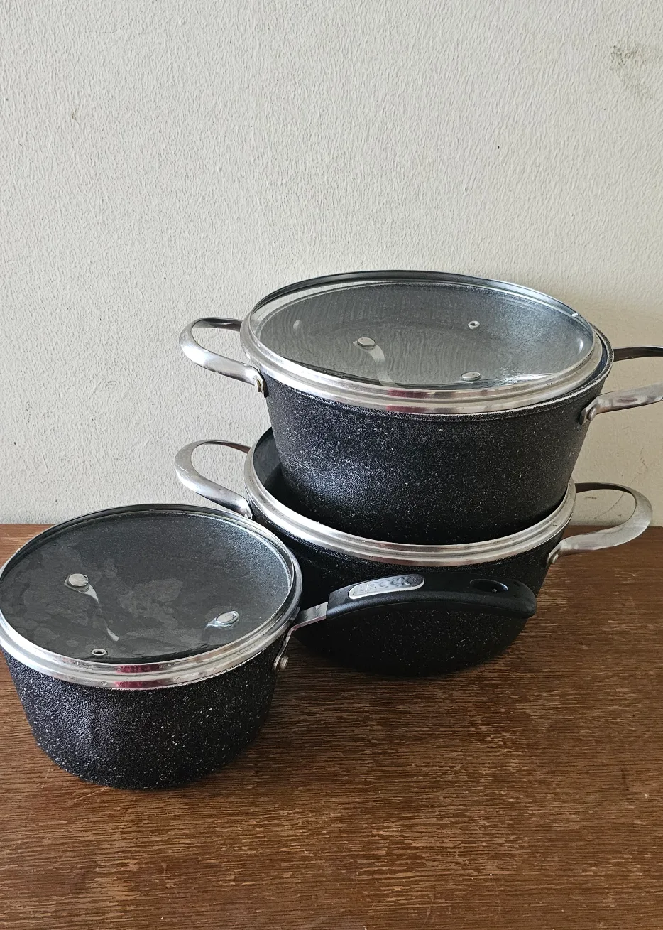 Lagostina Black Speckled Cookware Set image indicator(2)
