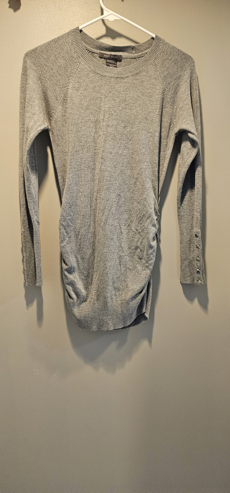 Suzy Shier Grey Long Sleeve Top - Size S