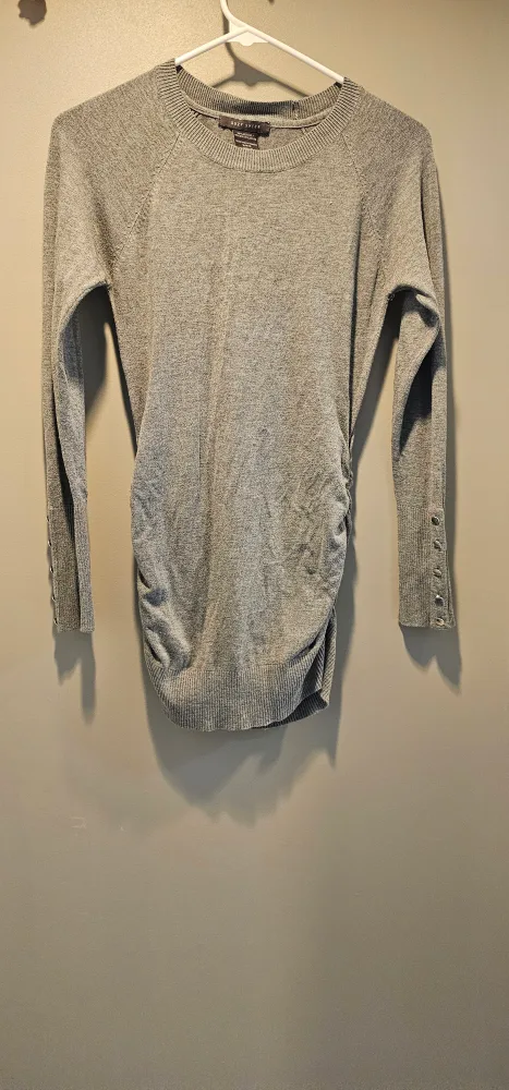Suzy Shier Grey Long Sleeve Top - Size S thumbnail