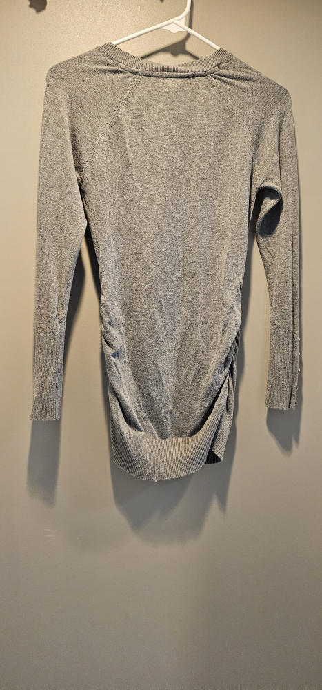 Suzy Shier Grey Long Sleeve Top - Size S - photo 3