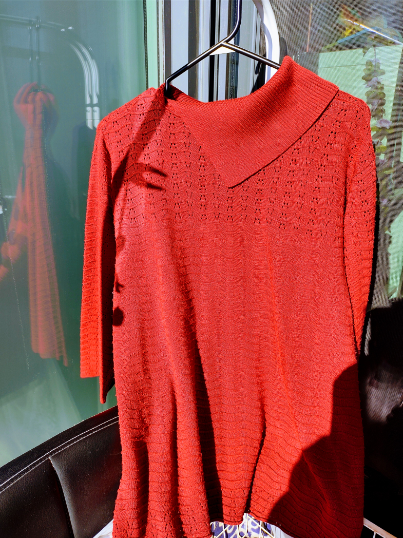 Alfred Dunner Red Knit Sweater - Size 1X
