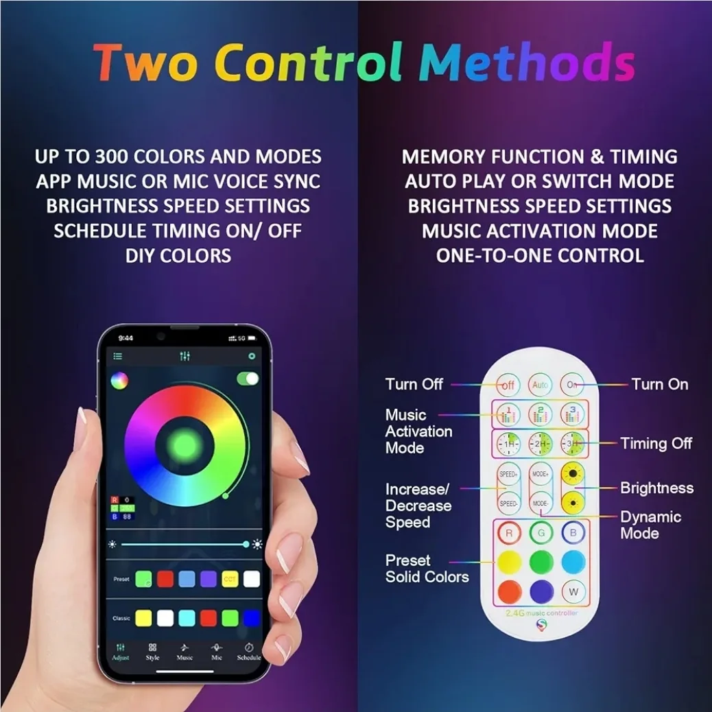 Ehaho 4FT LED Whip Lights (2 Pcs) – Spiral RGB UTV ATV SXS Canam image indicator(9)