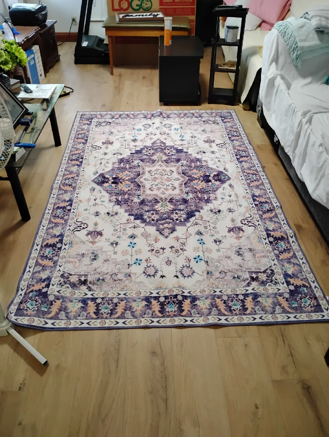 New Area Rugs Vintage Purple 5x8 thumbnail