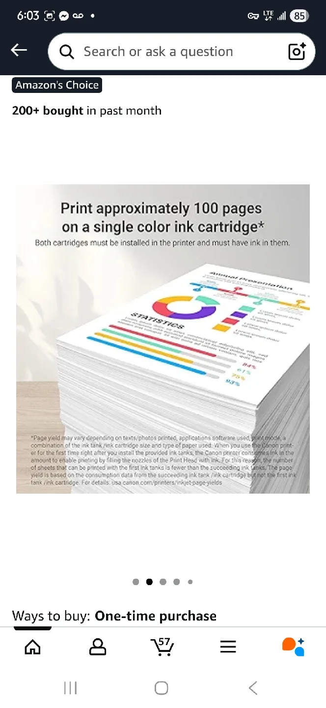 NEW Canon CL-276 Color Ink Cartridge image indicator(2)