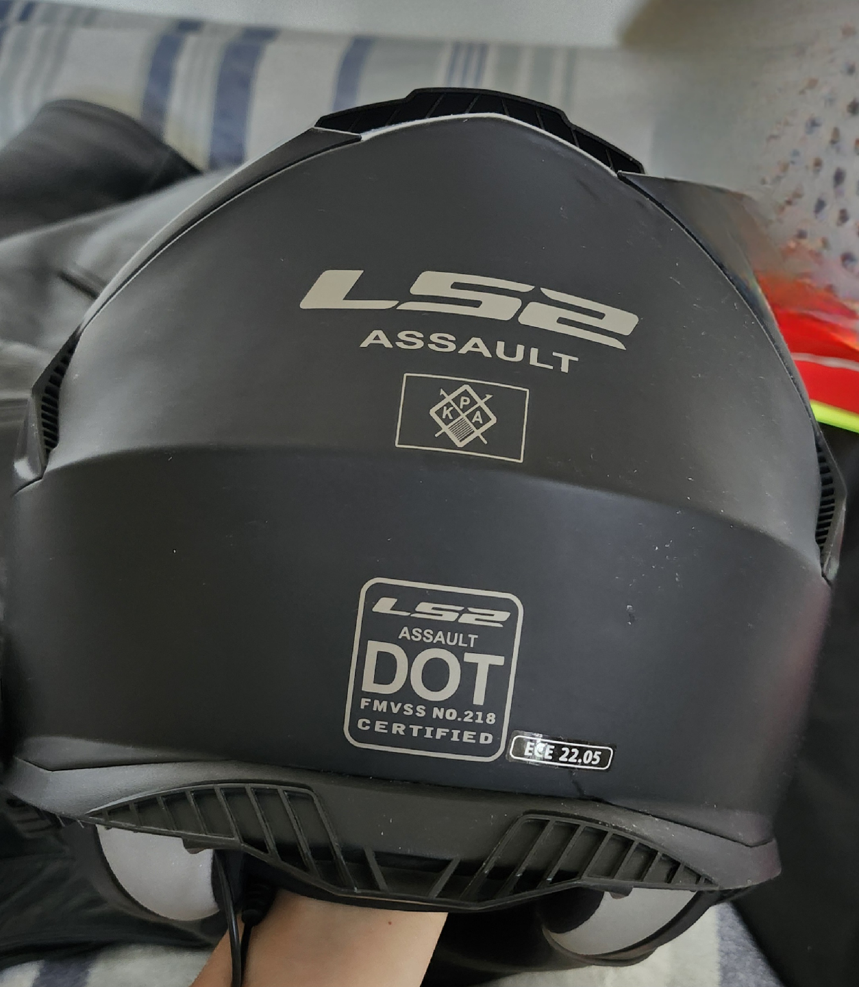 LS2 Assault Motorcycle Helmet - Black - photo 2