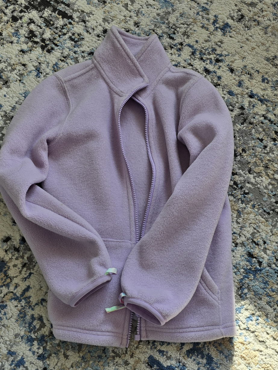 Girls' Size 7/8 Fleece & Tie-Dye Rain Jacket  Children's place - photo 2