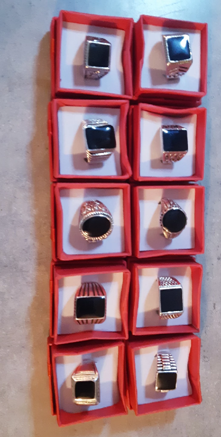 Men's Black Onyx Rings - Variety of Styles - photo 2