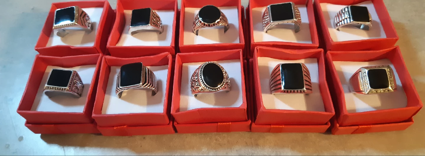Men's Black Onyx Rings - Variety of Styles - photo 3