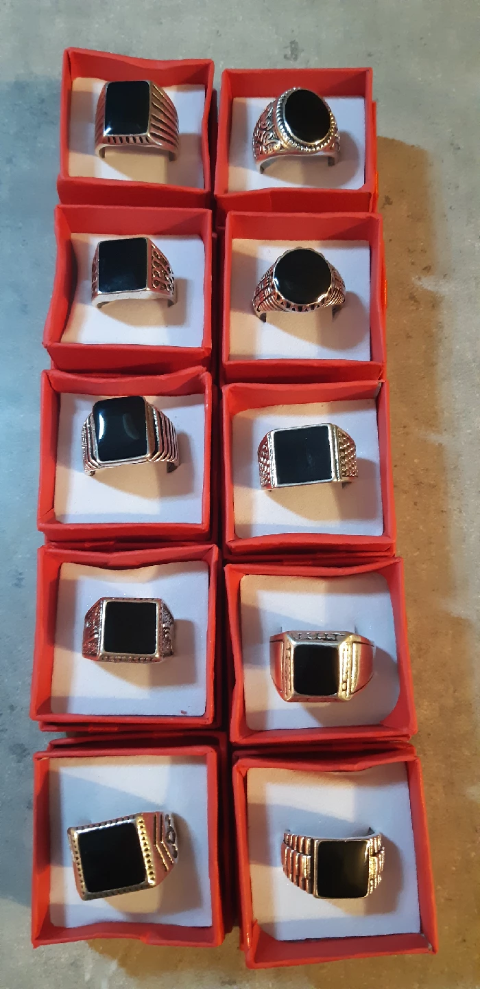Men's Black Onyx Rings - Variety of Styles - photo 4