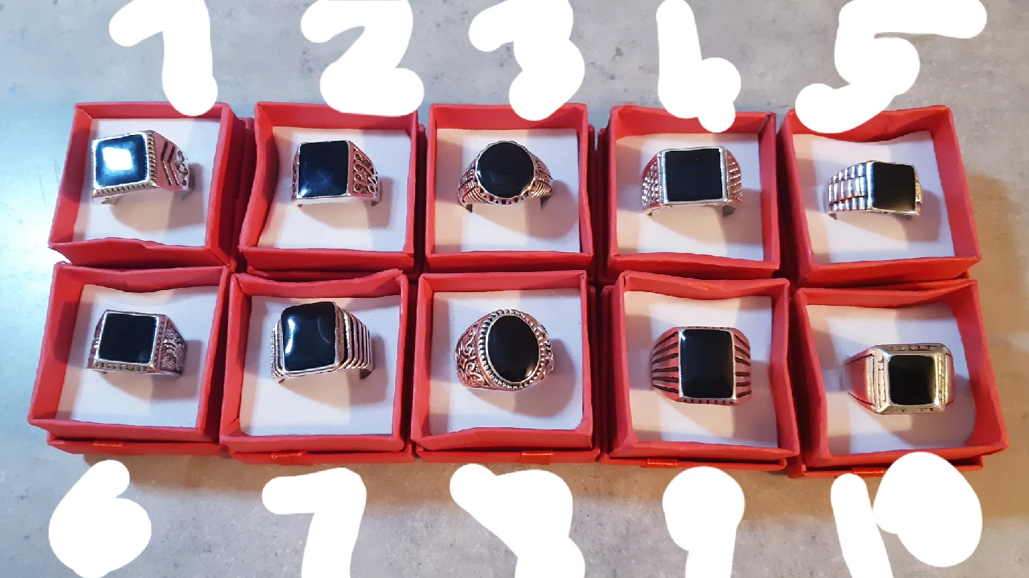 Men's Black Onyx Rings - Variety of Styles - photo 5