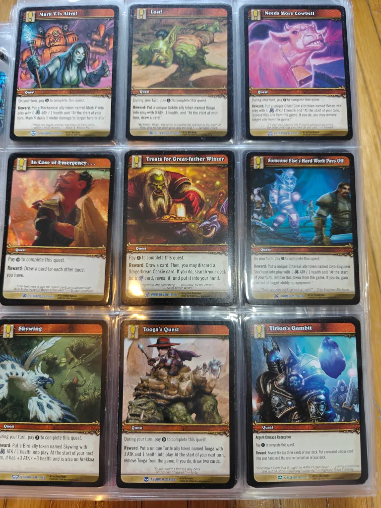 World of Warcraft TCG Cards (Locations Quests & Neutral) image indicator(9)