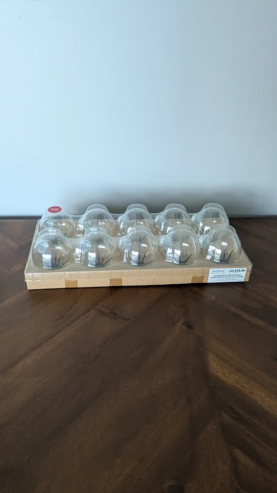 10 Handmade Clear Glass Ornaments thumbnail
