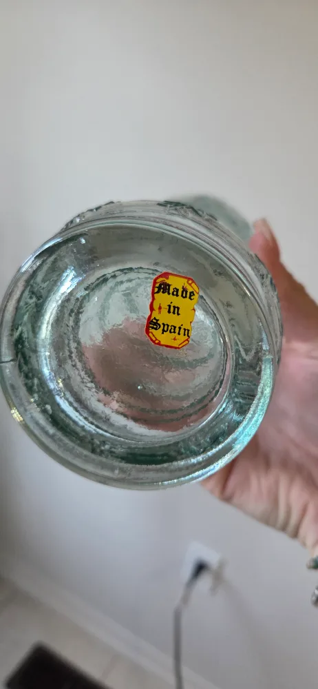 Vintage Glass Bottle Made in Spain image indicator(2)