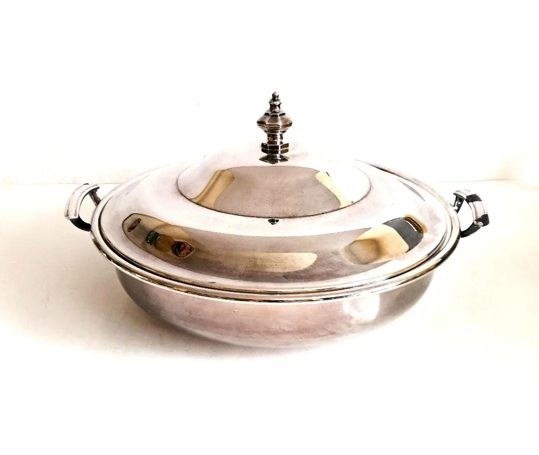 Silver Plated Serving Dish ~ Marlboro Plate image indicator(6)