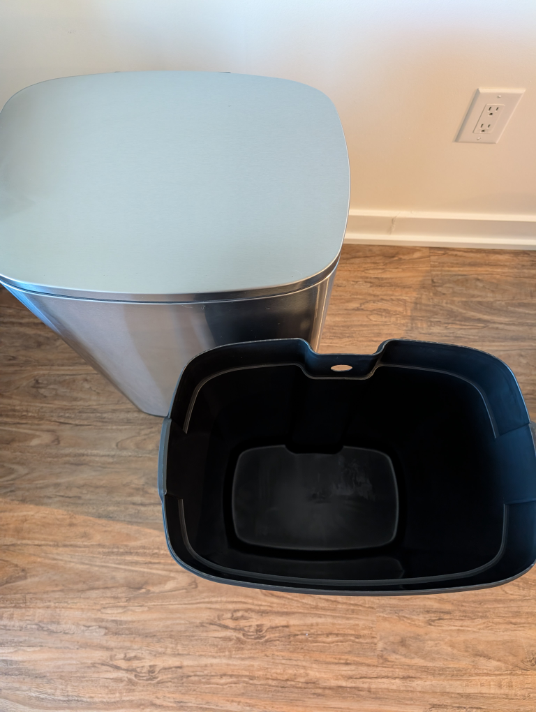 50L Stainless Steel Step Trash Can - photo 4