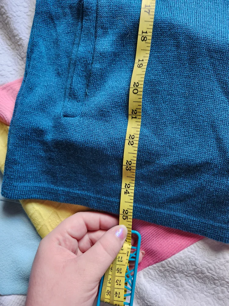 Vintage blue and black cardigan image indicator(6)