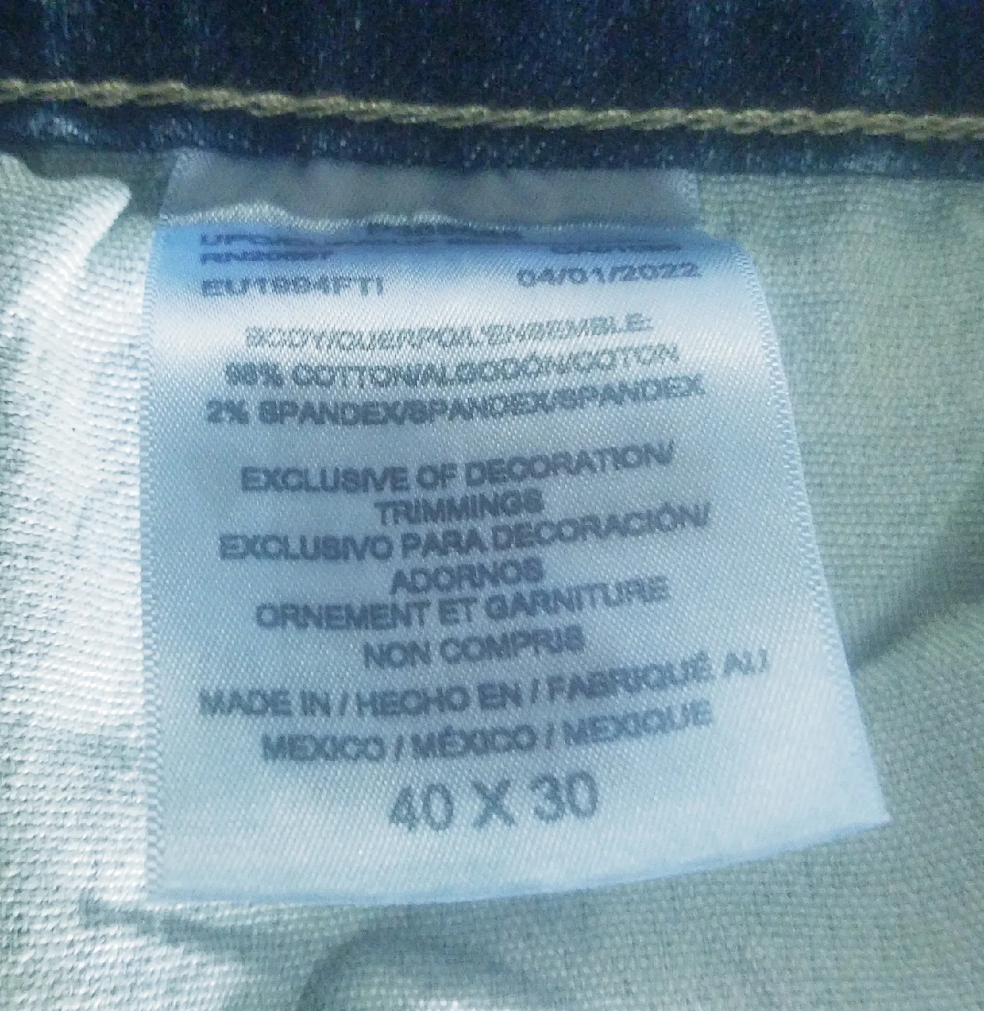 Dickies Blue Denim Carpenter Jeans Mens Size 40 x 30 image indicator(8)