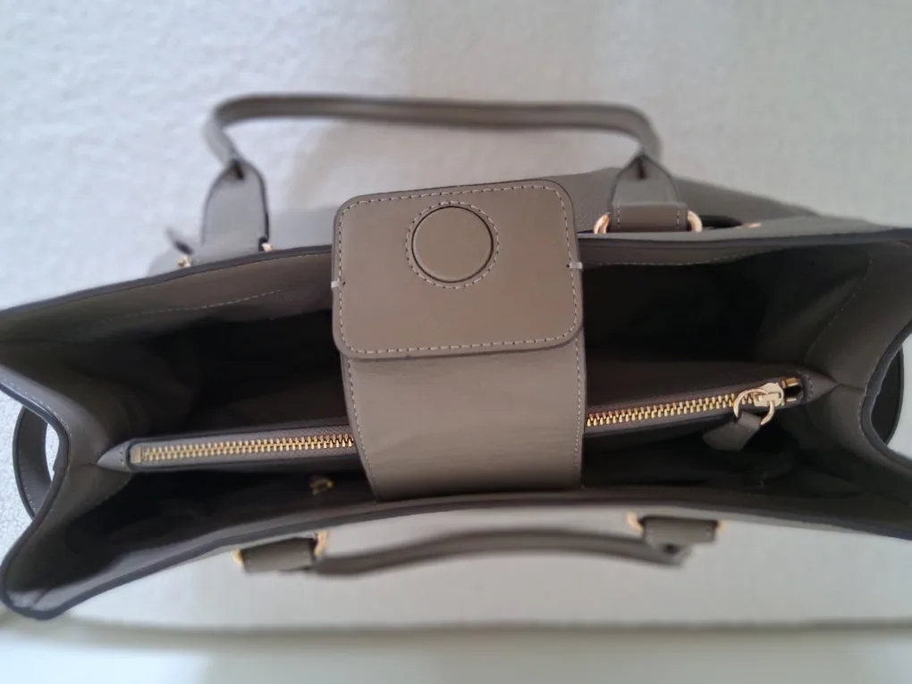 Coach Leather Handbag - Grey image indicator(4)