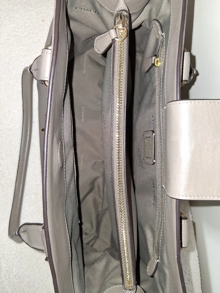 Coach Leather Handbag - Grey image indicator(6)
