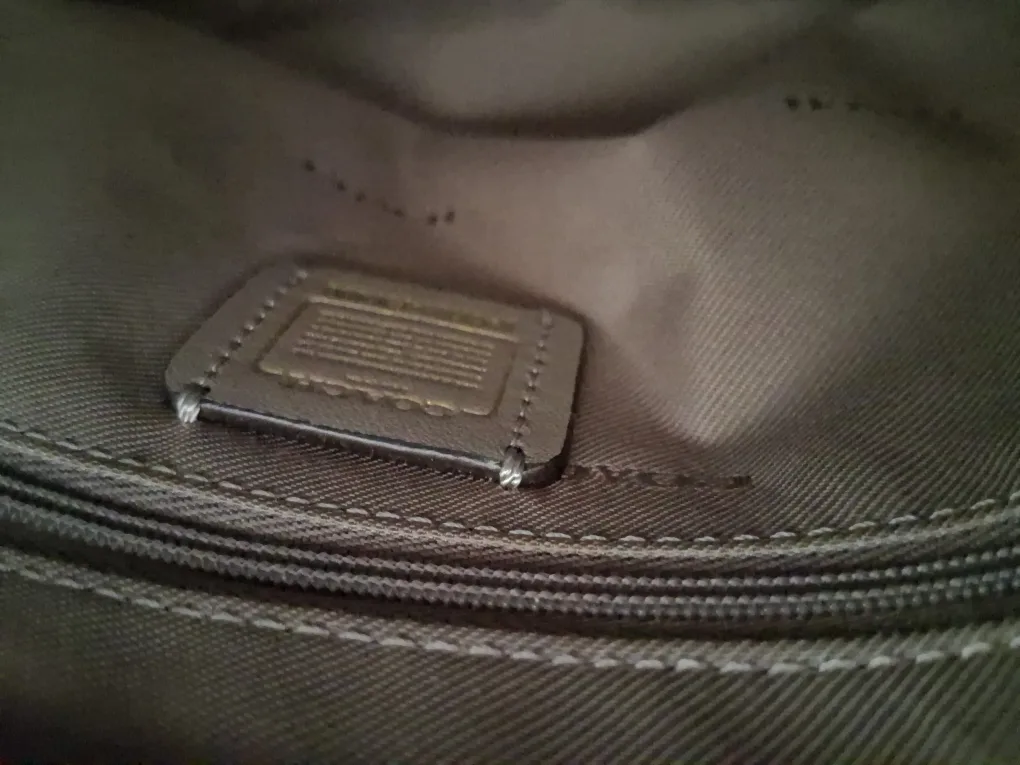 Coach Leather Handbag - Grey image indicator(8)