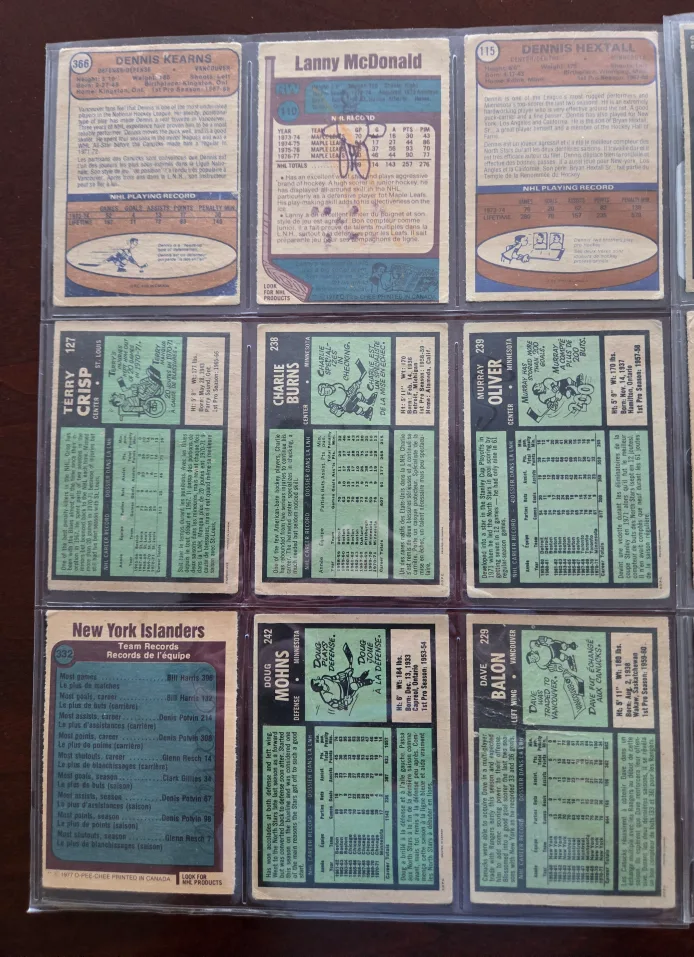 Vintage Hockey Trading Cards - N. Ullman Decal Edge image indicator(6)