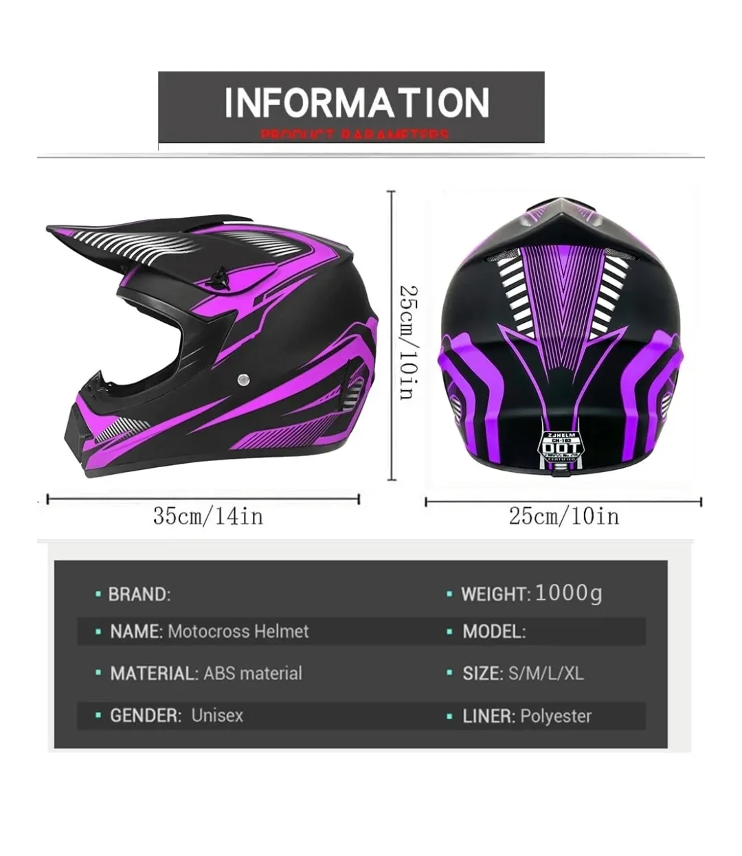 Brand New Childen, Youth Full face Helmets DOT image indicator(6)
