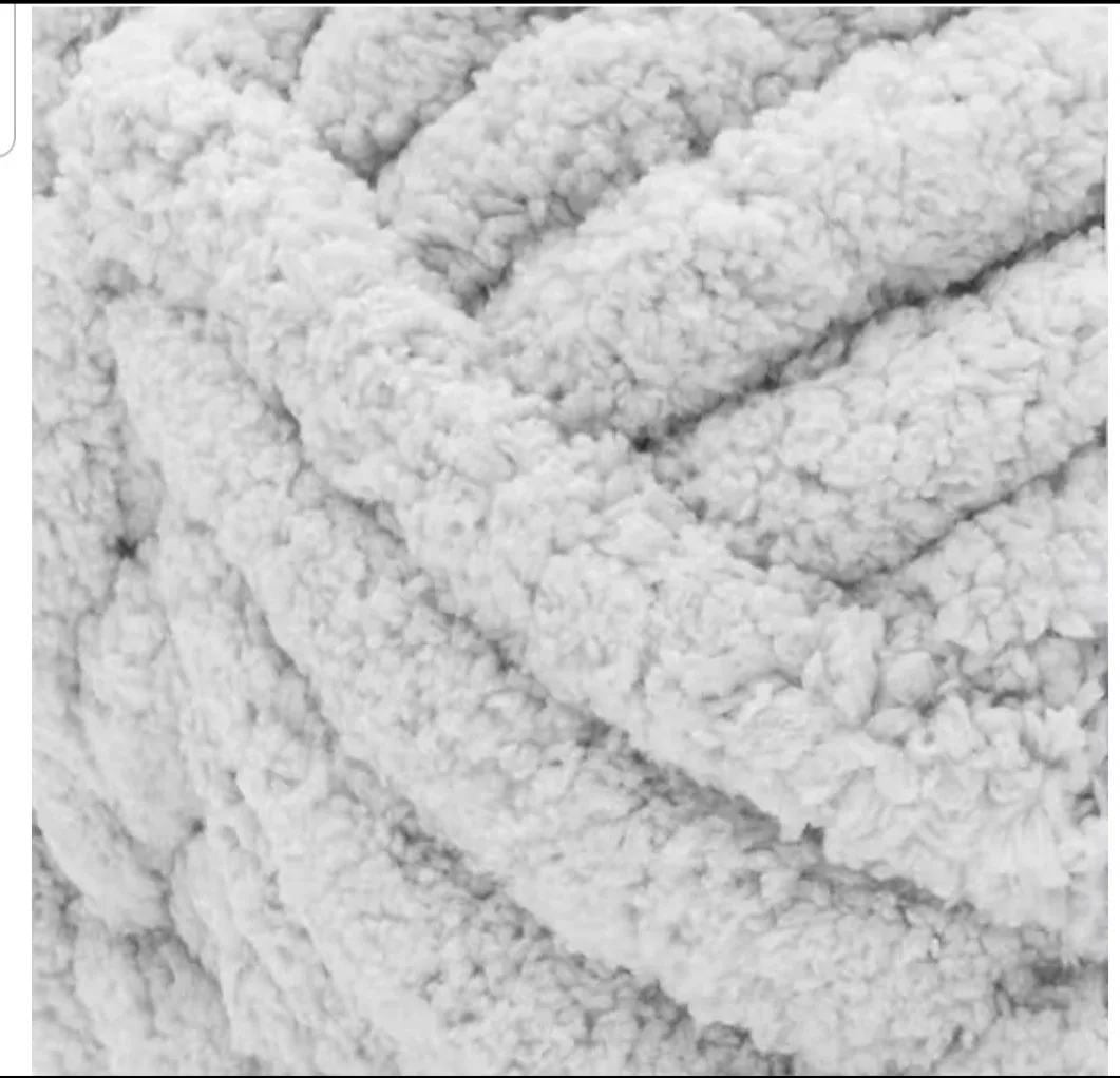 NEW! Retail $307 -XLarge Chenille Chunky Knit Blanket, Grey Blue image indicator(6)