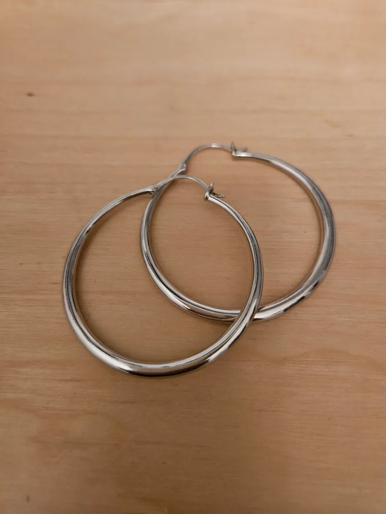 Silver Hoop Earrings