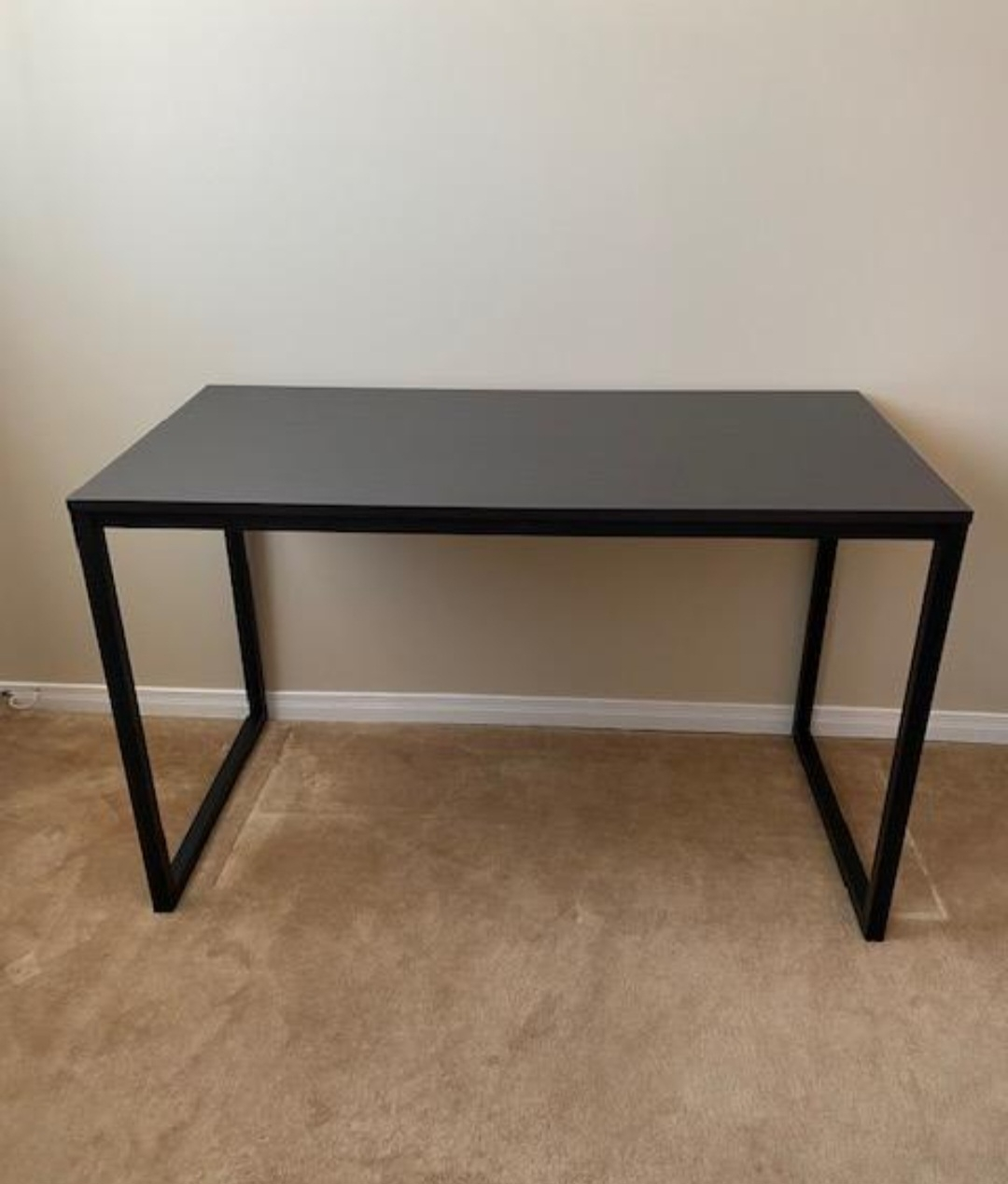 Black Metal Frame Desk - 47" x 24"