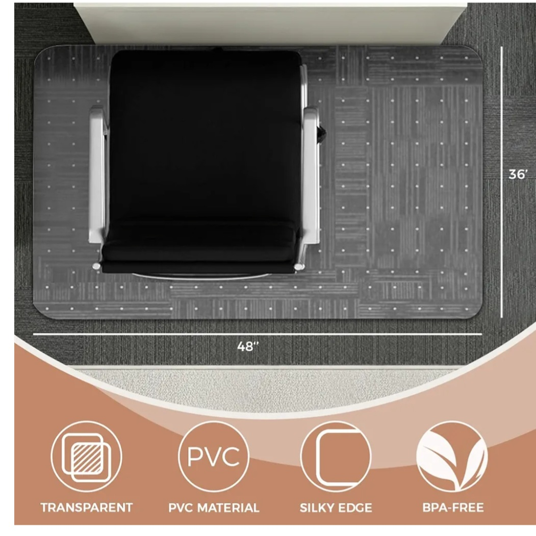 Fruiteam Office Chair Mat(2Pack)