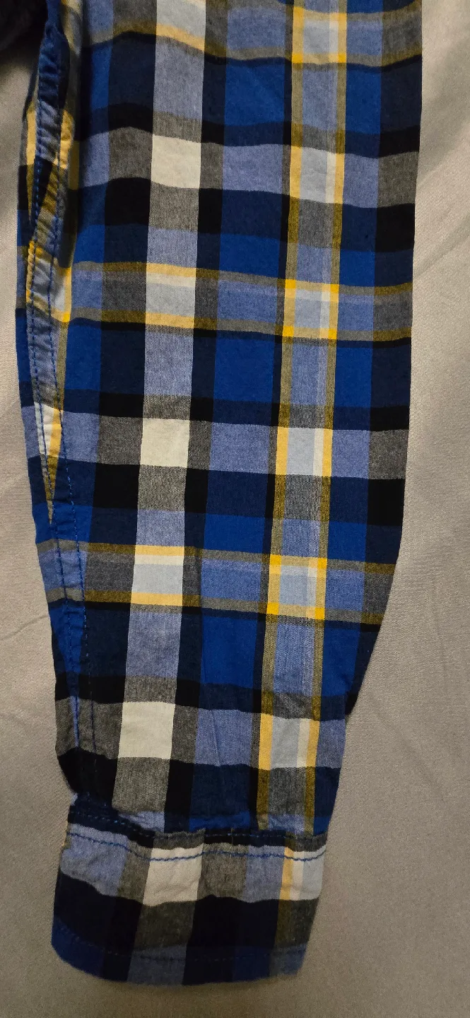 Boys Gymboree Dinotrux Plaid Button-Up Shirt! Size 7 / 8 image indicator(5)