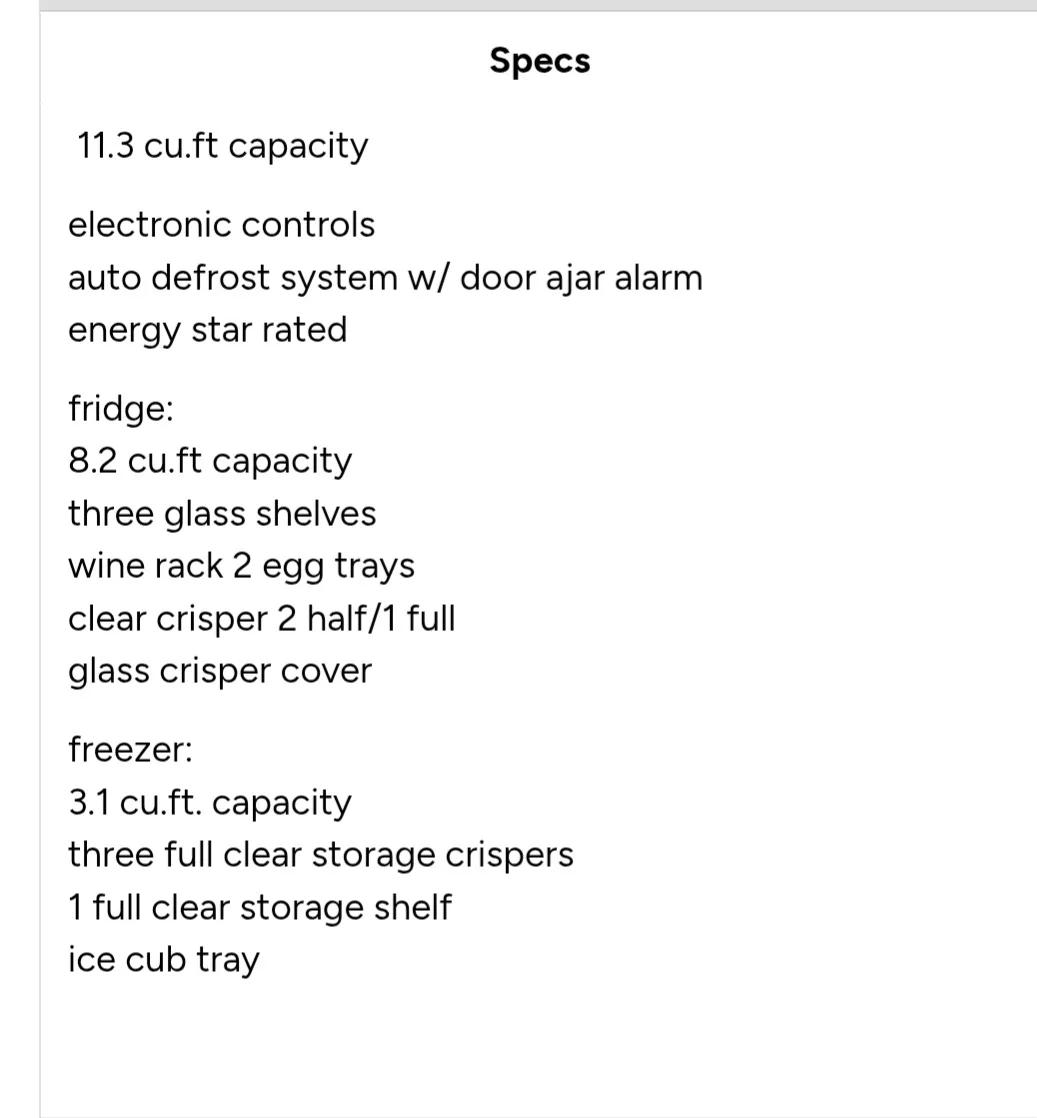 Electrolux EI11BF25QS0 Free Standing Refrigerator image indicator(7)