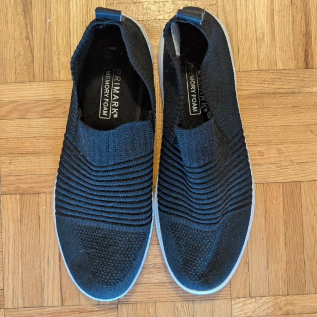 Primark Memory Foam Black Slip-On Shoes thumbnail