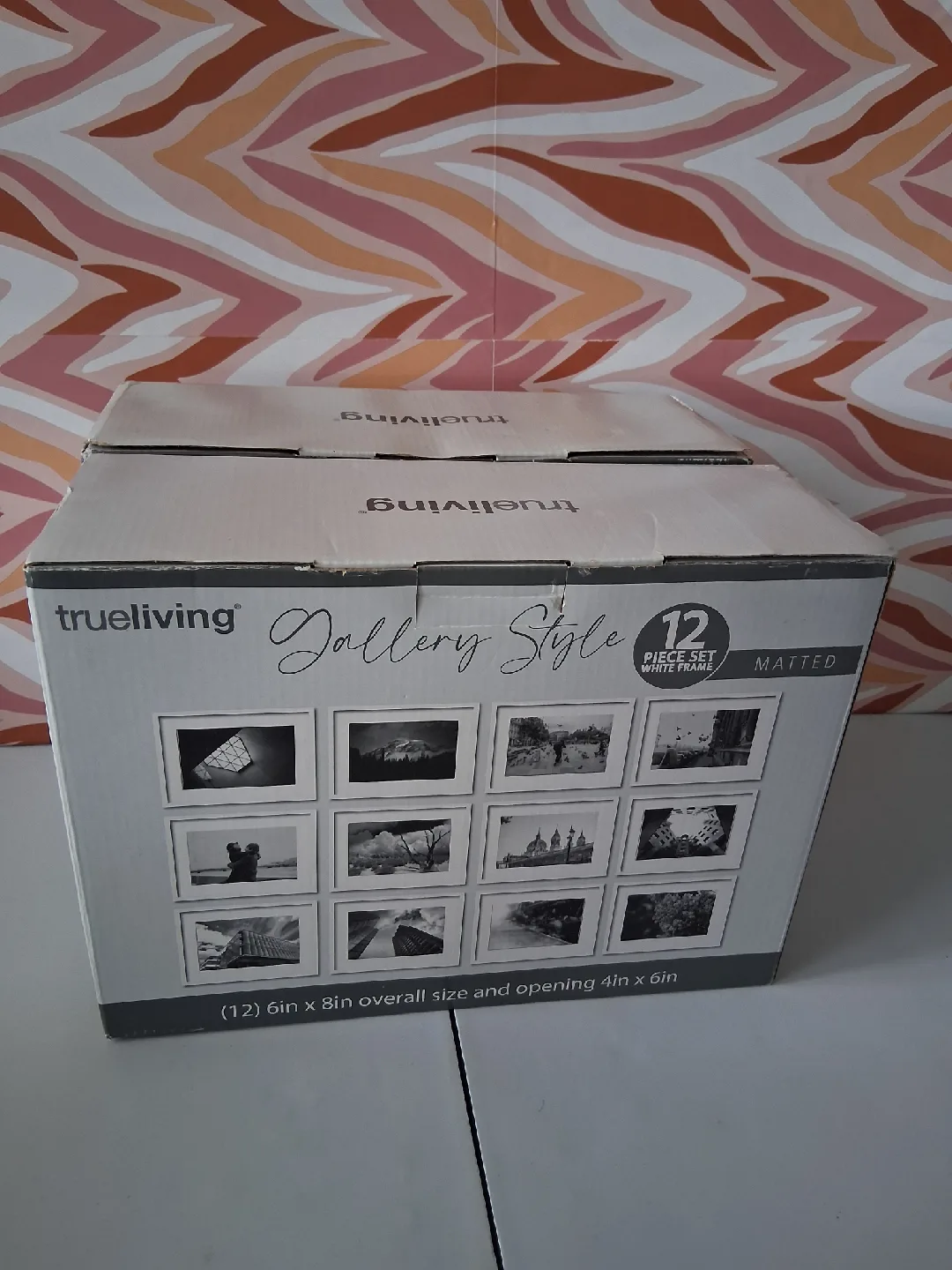 Trueliving Gallery Style 12-Piece Matted White Frame Set thumbnail